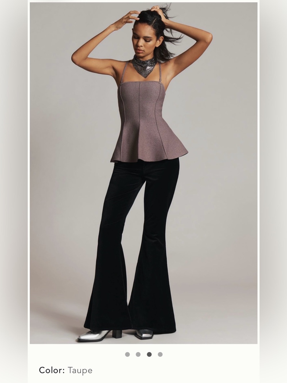 Pilcro Hourglass Sparkly Sweater Tank - Picture 3 of 9